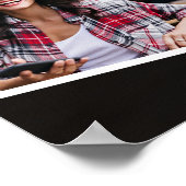 4 Photo Collage Graduation Party Welkom SIgn Poster (Hoek)