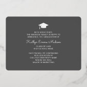 4 Photo Collage Gris & Or Carte Grad (Verso)