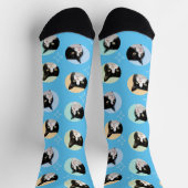 4 Photo Collage Template Make Your Own Light Blue Sokken (Top)