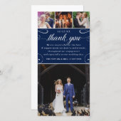 4 Photo couleur personnalisée Merci Mariage photo (Devant / Derrière)