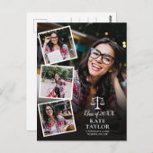 4 Photo École de droit Graduation Parti Invitation (Devant / Derrière)