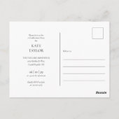 4 Photo École de droit Graduation Parti Invitation (Dos)