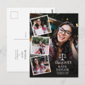 4 Photo École de droit Graduation Party Invitation (Devant / Derrière)