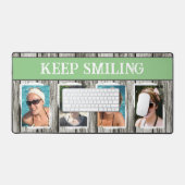 4 photo garder sourire gris vert (Clavier et souris)