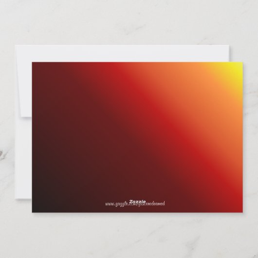 4 Photo Gradient Reds Carte de Noël (Dos)