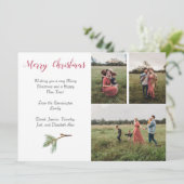 4 photos Carte de Noël et espace pour le texte (Debout devant)