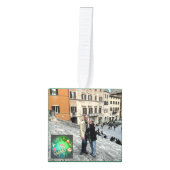 4 Photos Christmas Photo Cube Kubus Ornament (Voorkant)