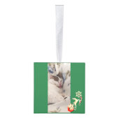 4 Photos Christmas Photo Cube Kubus Ornament (Rechts)