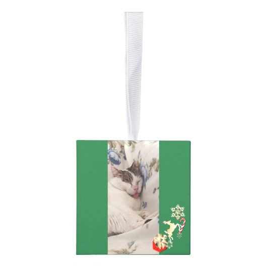 4 Photos Christmas Photo Cube Kubus Ornament (Rechts)