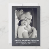 4 Photos Collage - Faire-part de naissance (Dos)