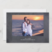 4 Photos Collage Tableau Noir - Save the Date (Dos)