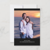 4 Photos Collage Vertical - 3x5 Noir Save the Date (Dos)