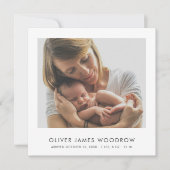 4 Photos de bébé Faire-part de naissance de collag (Devant)