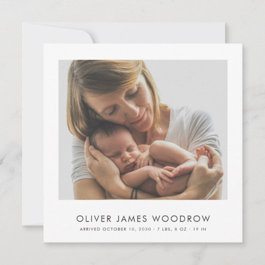 4 Photos de bébé Faire-part de naissance de collag (Devant)