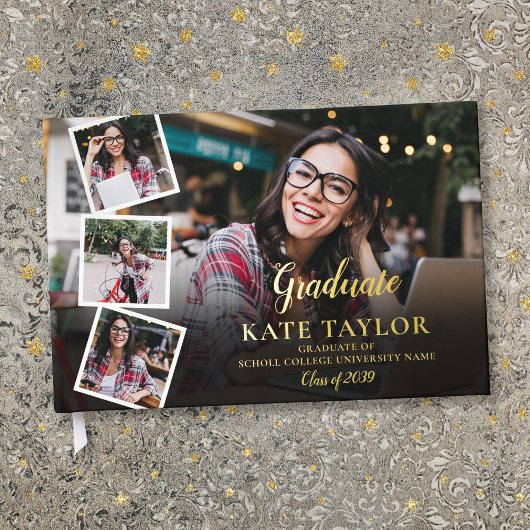 4 photos en collage Fête de fin d'études moderne