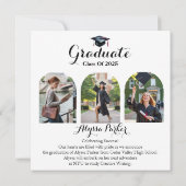 4 Photos Faire-part d'études secondaires (Dos)