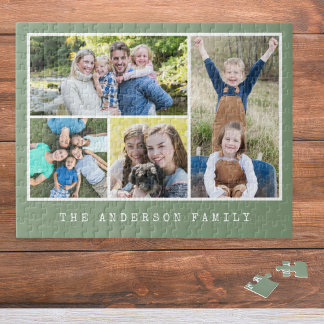4 Photos Gallery Collage Family Personalized Legpuzzel