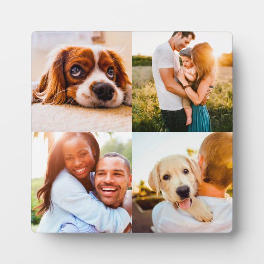 4 Plaque Photo Avec Bord Modèle Stand Imprimer (Devant)