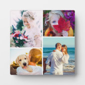 4 Plaque Photo Avec Modèle Blanc Arrondi (Devant)