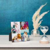 4 Plaque Photo Avec Modèle Blanc Arrondi (Insitu)