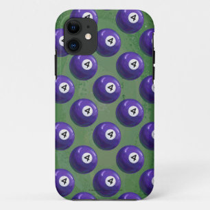 4 Pool Ball Patroon iPhone 11 Hoesje