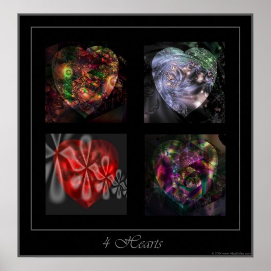 4 poster voor harten (Voorkant)