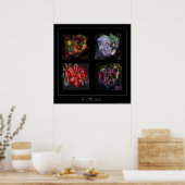 4 poster voor harten (Keuken)