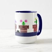 4 Pots et une Mug de chat (Devant droit)