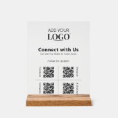 4 QR Code Social Media Connect with Us Logo Modern (Recto)