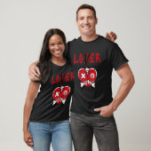 4 Retro Red Thunder T-shirt om Loser Lover Red T a (Unisex)