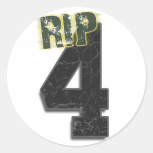 #4 RIP Brett Favre Sticker funéraire (décalque)