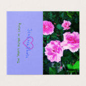 4 ROZEN 2x3.5 GIFT-KAART Visitekaartjes (Buitenkant ongevouwen)