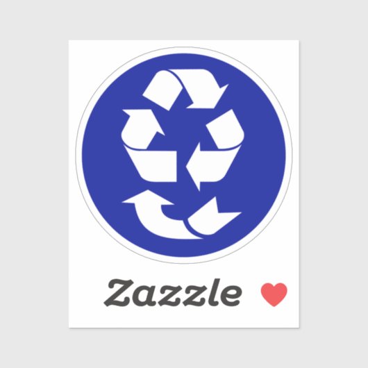 4 R's Recycling-symbool Sticker (Vel)
