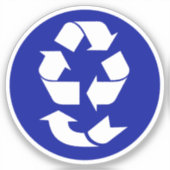 4 R's Recycling-symbool Sticker (Voorkant)