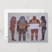 4 Sagittal crest bigfoot, Briefkaart (Voorkant / Achterkant)