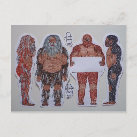 4 Sagittal crest bigfoot, Briefkaart (Voorkant)