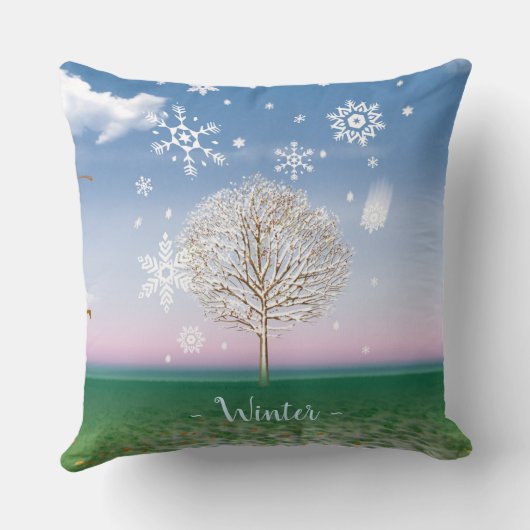 4 saisons coussins design HIVER. (Verso)