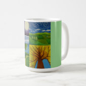 4 Saisons : Mug d'art original (Devant droit)