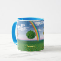 4 saisons texte artwork café mug