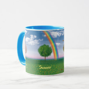 4 saisons texte artwork café mug