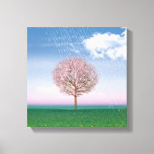 4 Seizoenen 4 panelen SPRING kunst canvas print (Voorkant)