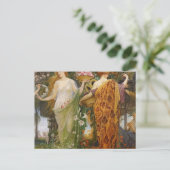 4 seizoenen van Walter Crane Briefkaart (Staand voorkant)