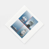 4 serviettes en papier pour bateaux (Coin)