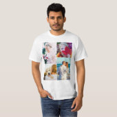 4 Sjabloon met fotoselectie T-shirt (Voorkant volledig)