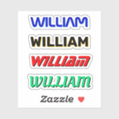 4 Stickers de Casquette dur de nom personnalisé po (Feuille)