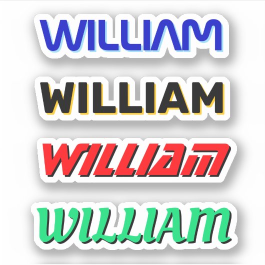 4 Stickers de Casquette dur de nom personnalisé po (Devant)