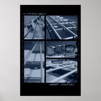 4-String Bass-Guitar Poster