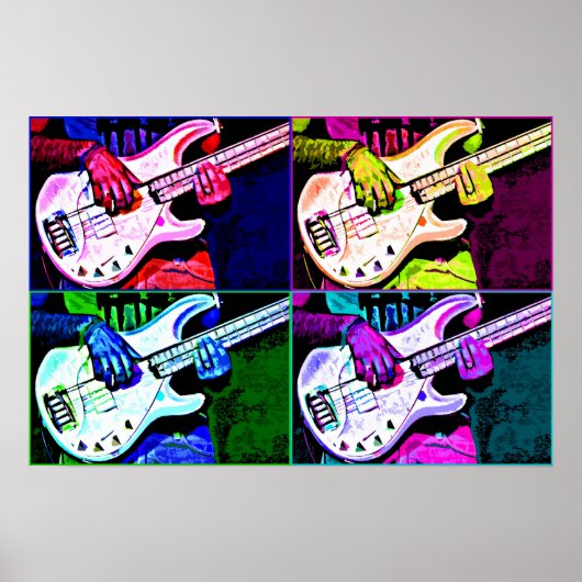 4 String Bass Poster (Voorkant)