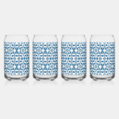 4 stuk glas set | Bohemian Blues (Links)