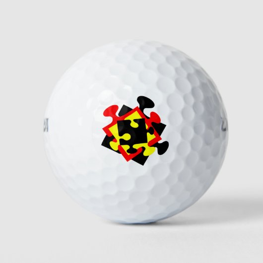 4 Stuurstukken Golfballen (Voorkant)